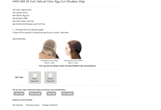 The Lillian Collection Natural Color Egg Curl Glueless Wigs 180% 20 Inch | SYLVHAIR BY CHW