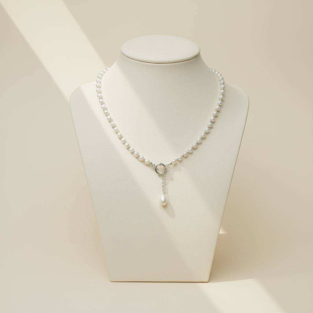 Pearl Pendant Adjustable Necklace