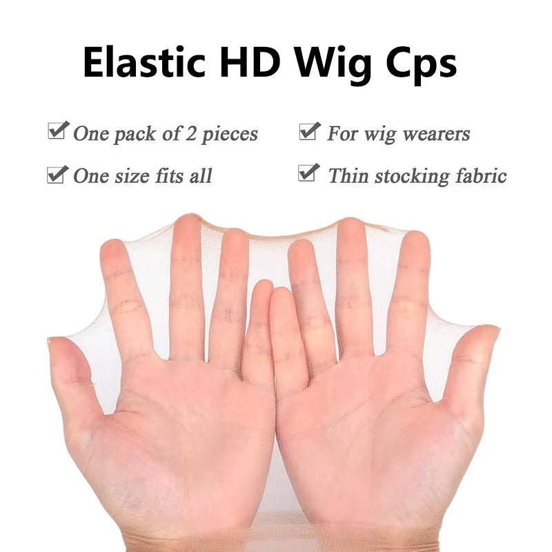 Hd Wig Cap 6Pack/12Pcs Ultra Thin Stocking Wig Cap for Lace Wigs Hairnets Invisible Hair Hat Stocking Wig Caps with Elastic Band