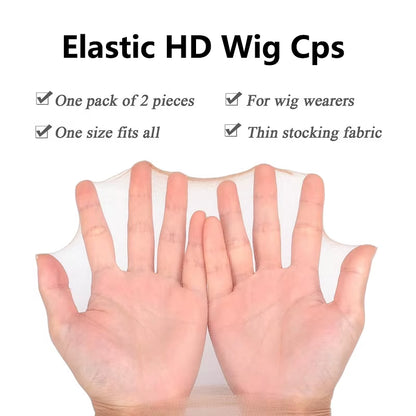 Hd Wig Cap 6Pack/12Pcs Ultra Thin Stocking Wig Cap for Lace Wigs Hairnets Invisible Hair Hat Stocking Wig Caps with Elastic Band