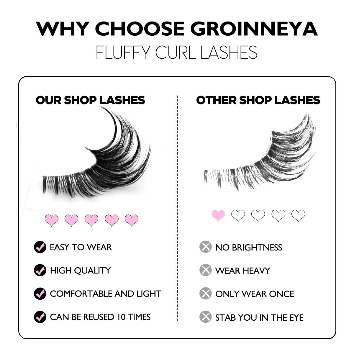 Cat Eye Lashes Faux Mink Eyelashes Natural Long Manga Lashes Winged End Eye Elongated Eyelashes Fake Lashes Makeup