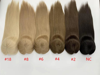 Lillian Toppers Collection | Raw Virgin Human Hair | 5.5in*6in Hand-Tied Swiss Lace| SYLVHAIR BY CHW