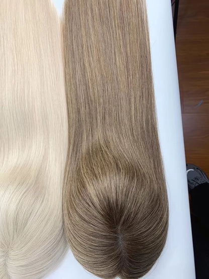 Lillian Toppers Collection | Raw Virgin Human Hair | 5.5in*6in Hand-Tied Swiss Lace| SYLVHAIR BY CHW