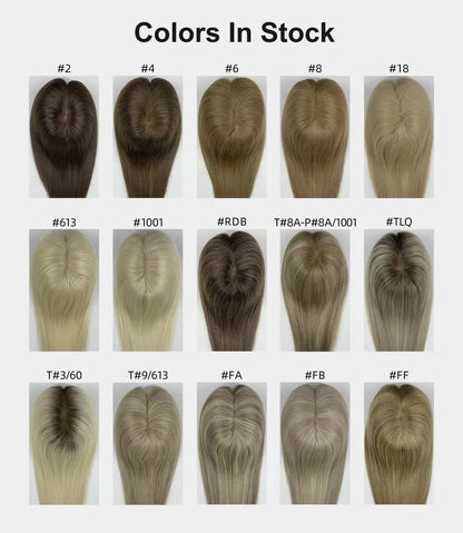 Lillian Toppers Collection | Raw Virgin Human Hair | 5.5in*6in Hand-Tied Swiss Lace| SYLVHAIR BY CHW