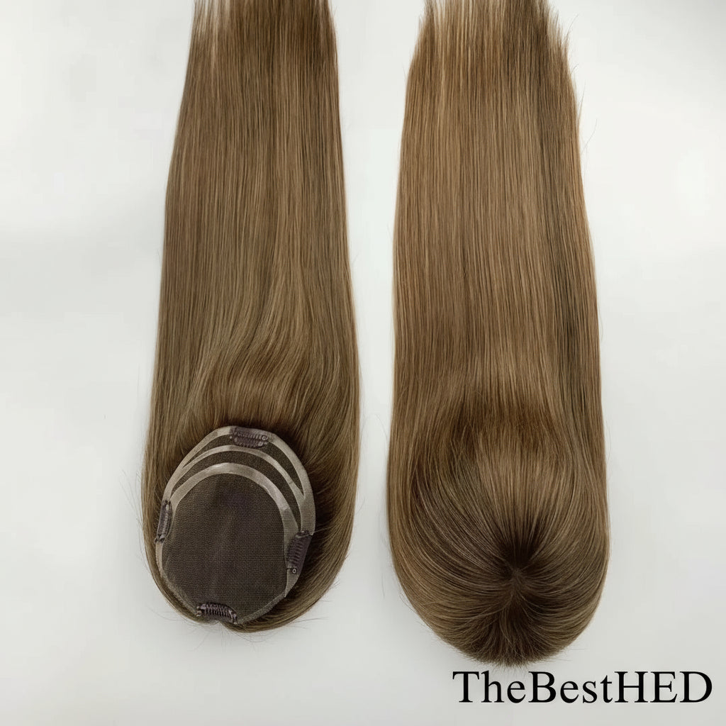 Lillian Toppers Collection | Raw Virgin Human Hair | 5.5in*6in Hand-Tied Swiss Lace| SYLVHAIR BY CHW