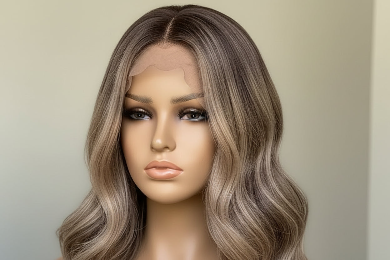 European Blonde Highlight Lace Front Wig