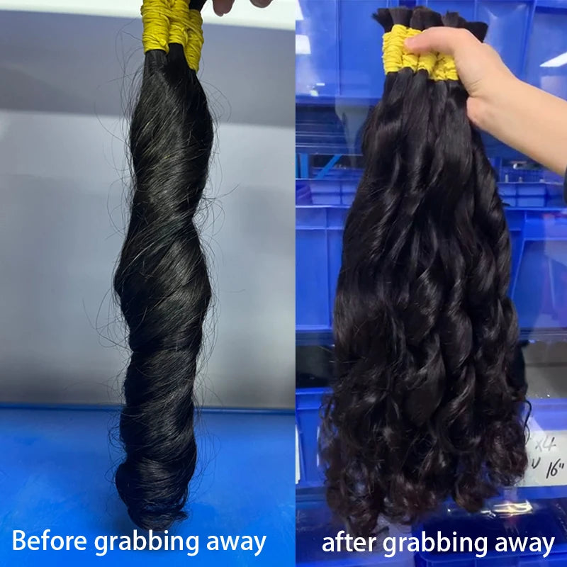 Deep Wave Bulk Hair for Braiding