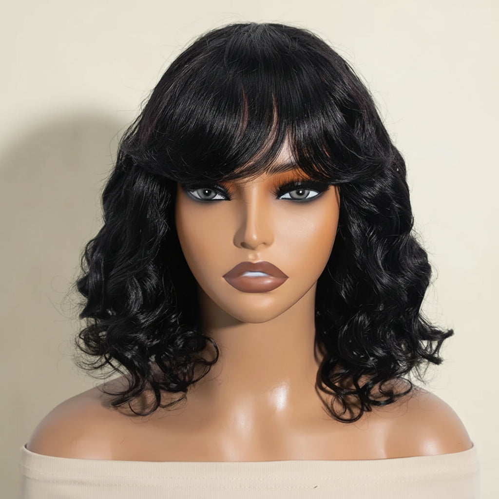 Ombre Body Wave Bob with Bangs