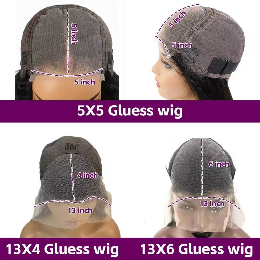 Kinky Straight Lace Front Wig 16 -26 Inches