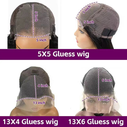Kinky Straight Lace Front Wig 16 -26 Inches