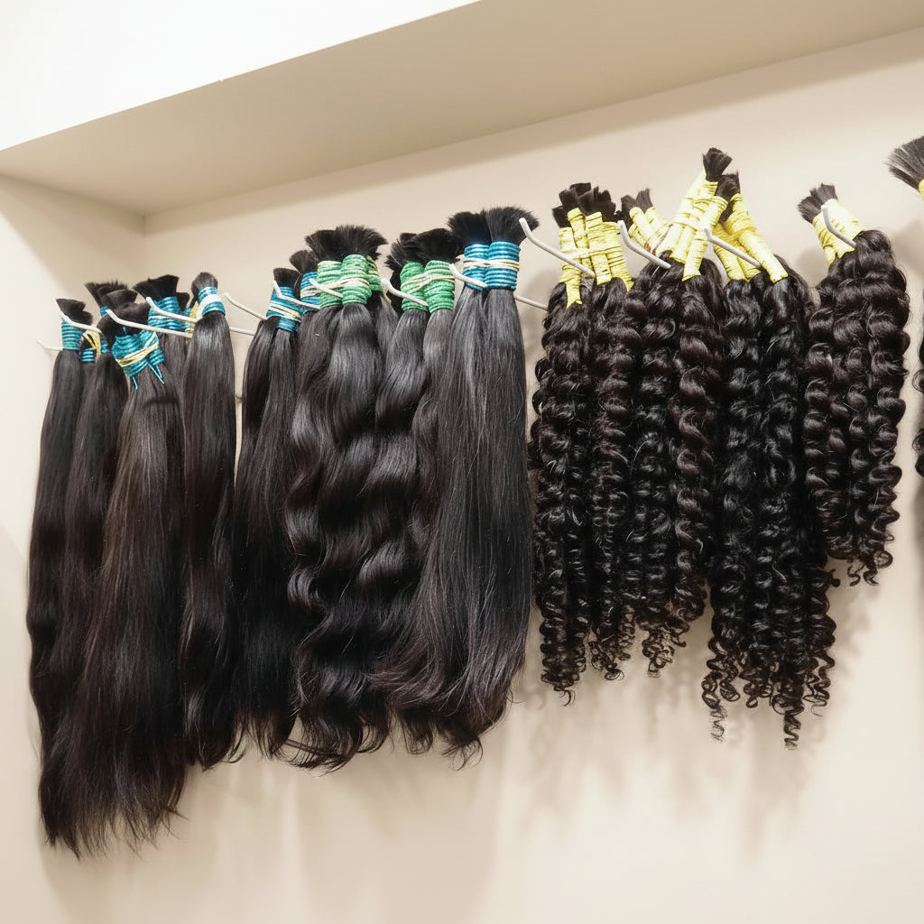 Deep Wave Bulk Hair for Braiding