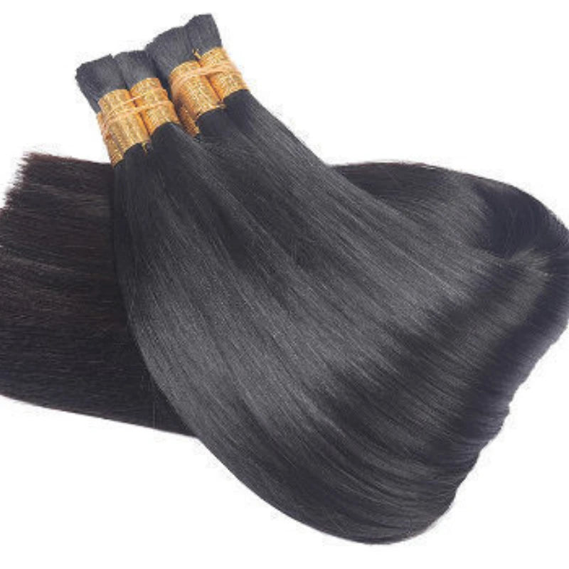 Bulk Hair Virgin Remy Straight 12-28inch Natural Blonde Hair | SYLVHAIR BY CHW