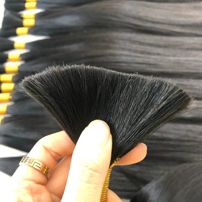 Bulk Hair Virgin Remy Straight 12-28inch Natural Blonde Hair | SYLVHAIR BY CHW