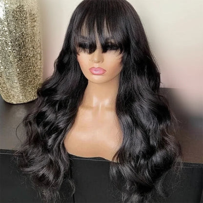 Brazilian Body Wave Wig with Bangs