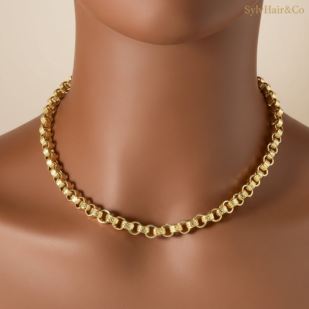 18k Gold Plated Italy 750 Necklace Wear Jewelry Accessories