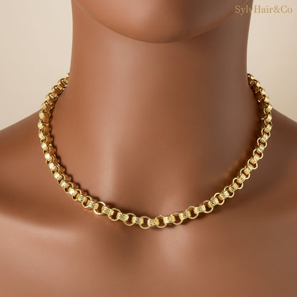 18k Gold Plated Italy 750 Necklace Wear Jewelry Accessories