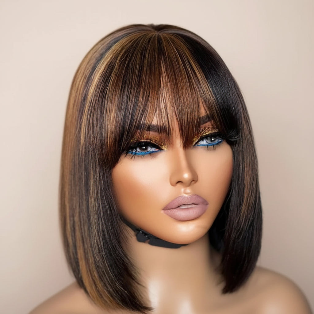 P1B/30 Blonde Highlight Bob Wig