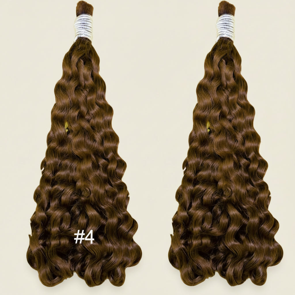 Deep Wave Bulk Hair for Braiding