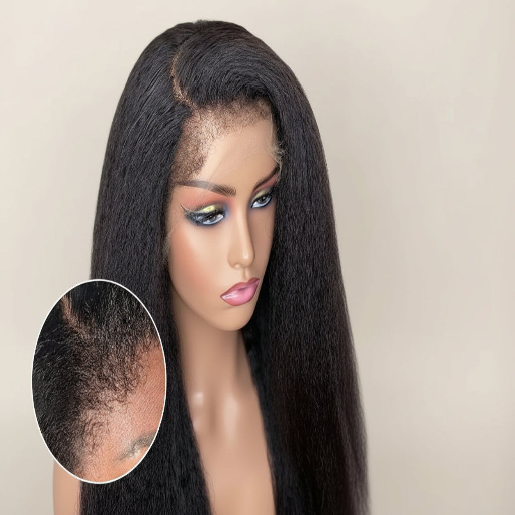 Kinky Straight Lace Front Wig 16 -26 Inches