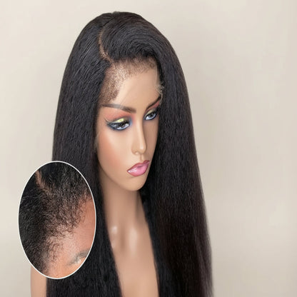 Kinky Straight Lace Front Wig 16 -26 Inches