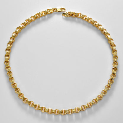 18k Gold Plated Italy 750 Necklace Wear Jewelry Accessories