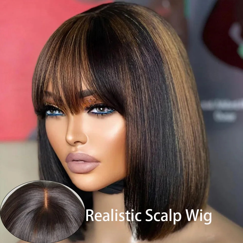 P1B/30 Blonde Highlight Bob Wig
