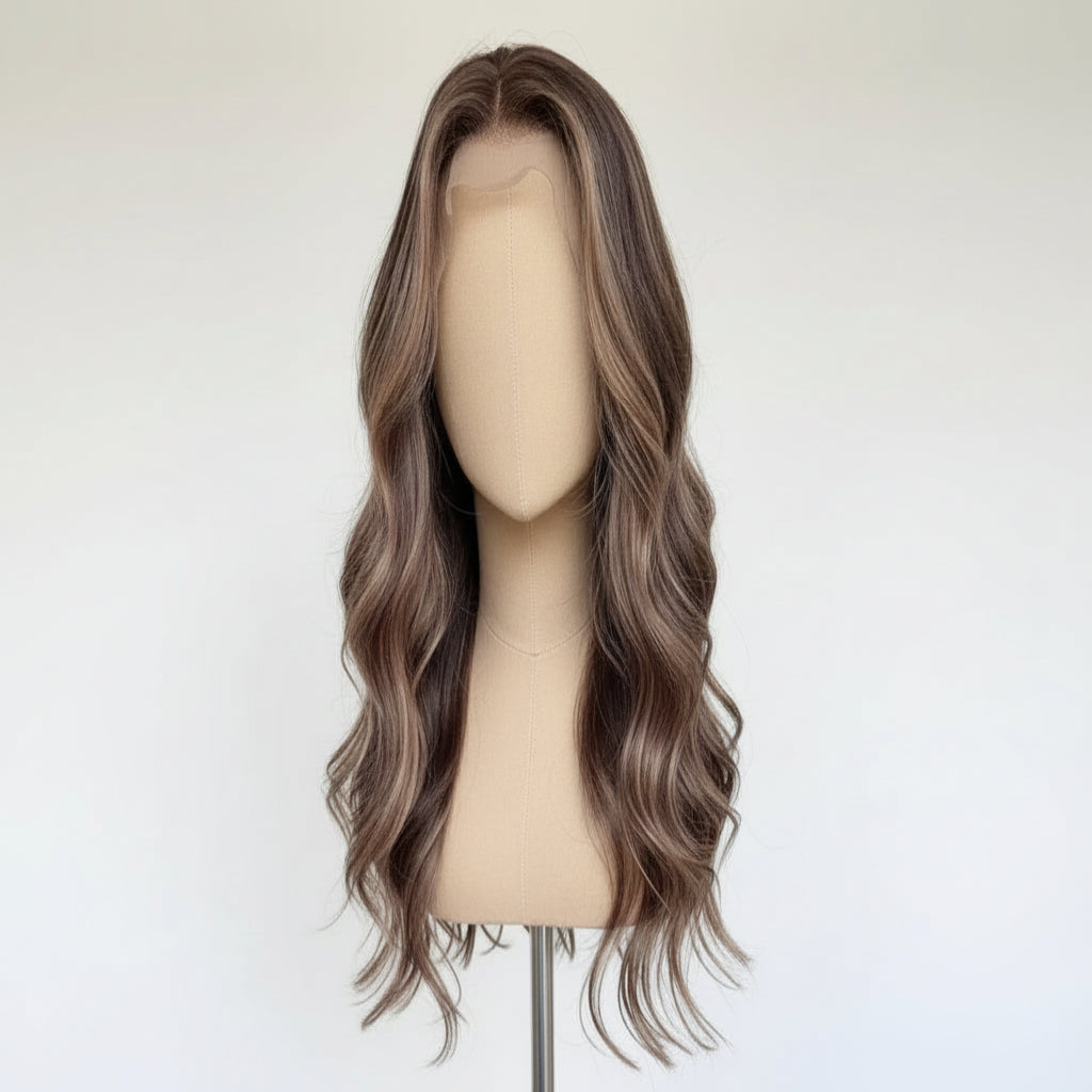European Blonde Highlight Lace Front Wig