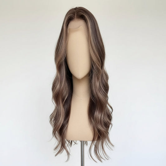 European Blonde Highlight Lace Front Wig