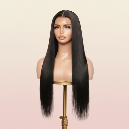 Katherine Collection Silky Straight Brazilian Virgin Hair | Glueless Lace Front Wig 150% 22 Inch | SYLVHAIR BY CHW