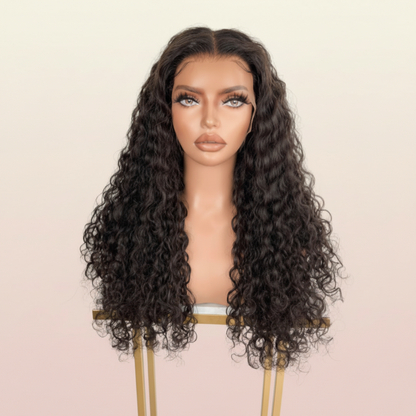 The Lillian Collection Natural Color Egg Curl Glueless Wigs 180% 20 Inch | SYLVHAIR BY CHW