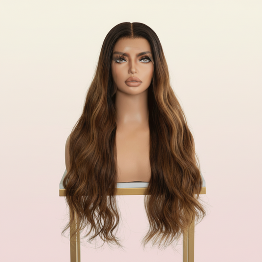 Katherine Collection Wavy & Straight Brazilian Luxury Virgin Hair Lace Front Wig 180% 20 Inch | SYLVHAIR BY CHW