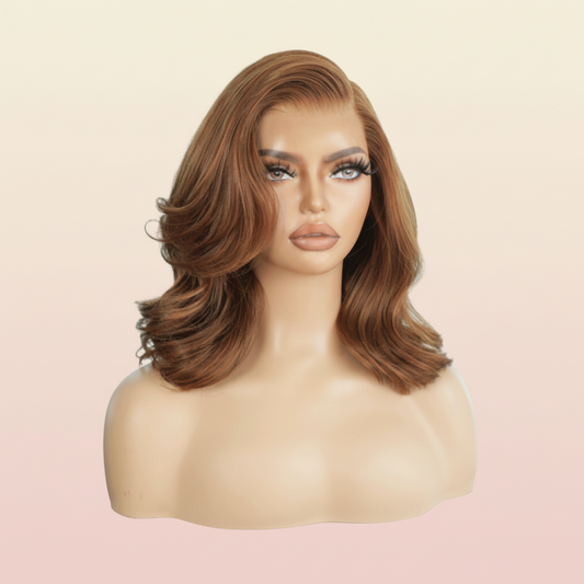 Katherine Collection BOB Glueless Lace Front Wigs Brazilian Virgin Human Hair 150% Density 14 Inch | SYLVHAIR BY CHW