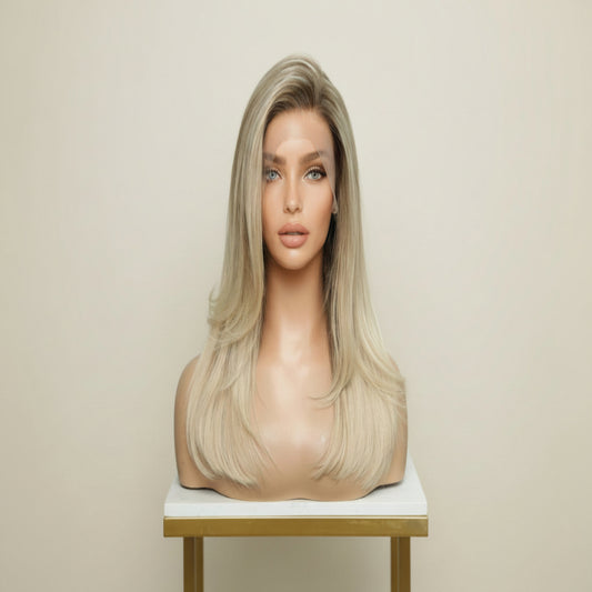 Katherine Collection 13x6 Glueless Lace Front Wig - Brazilian Virgin Hair 14" N231-1 Wavy Medium Cap