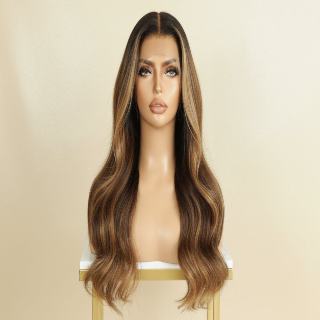 The Lillian Collection 13x6 Lace Front Wig - Indian Virgin Hair 16" N274 Wavy