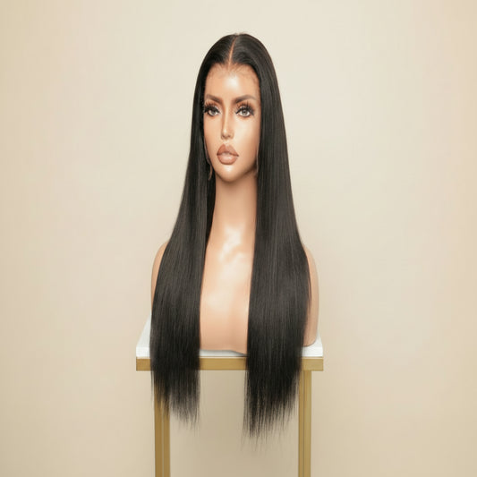 The Lillian Collection 13x6 Lace Front Wig - Indian Virgin Hair 16" Natural Color YK-Baby Hair