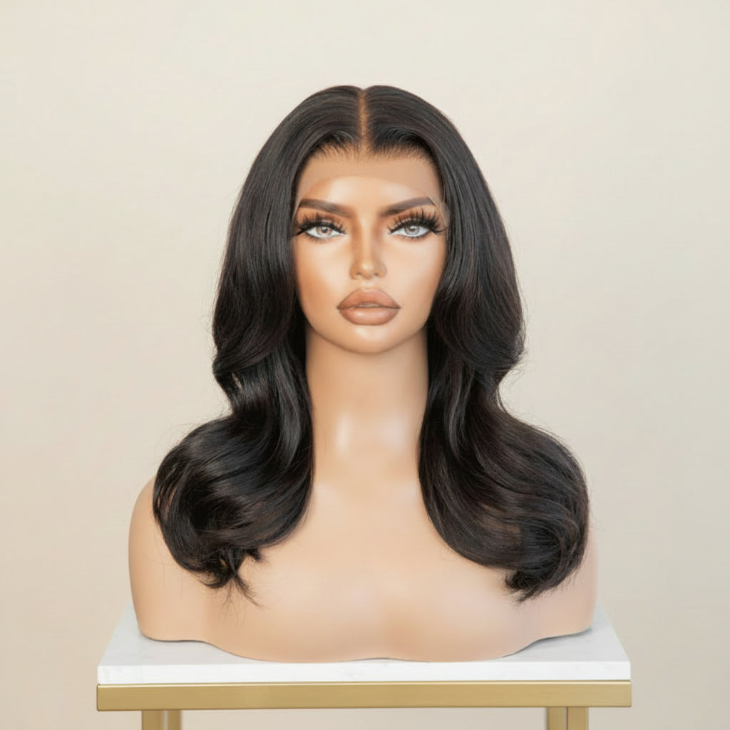 The Lillian Collection 13x6 Lace Front Wig - Indian Virgin Hair 14" Natural Color XJ1-YK-Baby Hair
