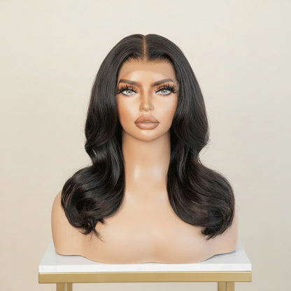 The Lillian Collection 13x6 Lace Front Wig - Indian Virgin Hair 14" Natural Color XJ1-YK-Baby Hair