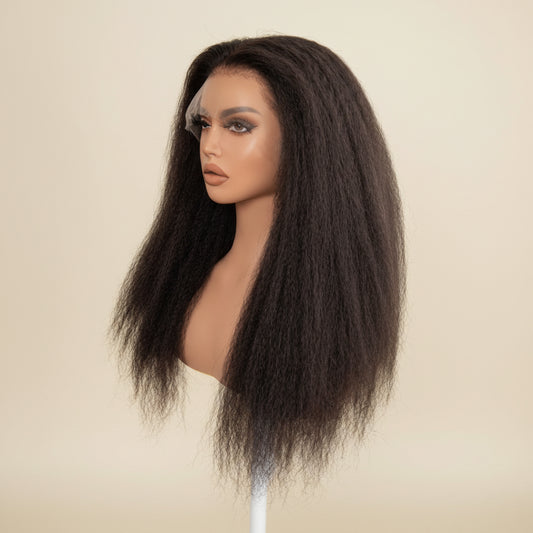 The Lillian Collection 13x6 Lace Front Wig - Indian Virgin Hair 18" Natural Color KS-Baby Hair