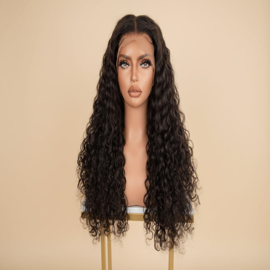 The Lillian Collection 13x6 Lace Front Wig - Indian Virgin Hair 20" Natural Color Egg Curl