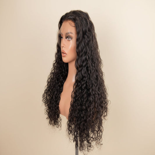 The Lillian Collection 13x6 Lace Front Wig - Indian Virgin Hair 16" Natural Color Egg Curl