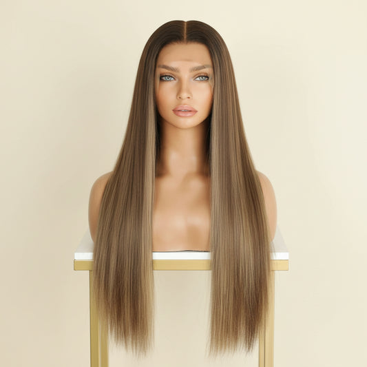 Katherine Collection 13x6 Glueless Lace Front Wig - Brazilian Virgin Hair 14" N309 Straight S Cap