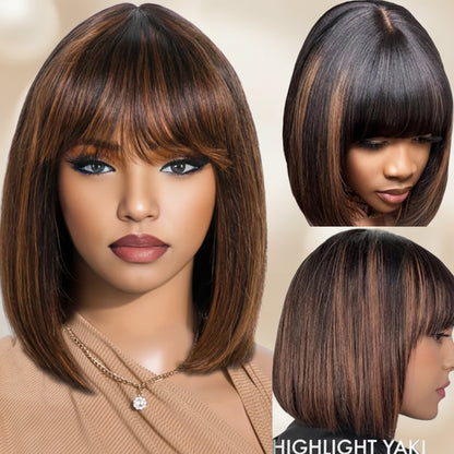 P1B/30 Blonde Highlight Bob Wig