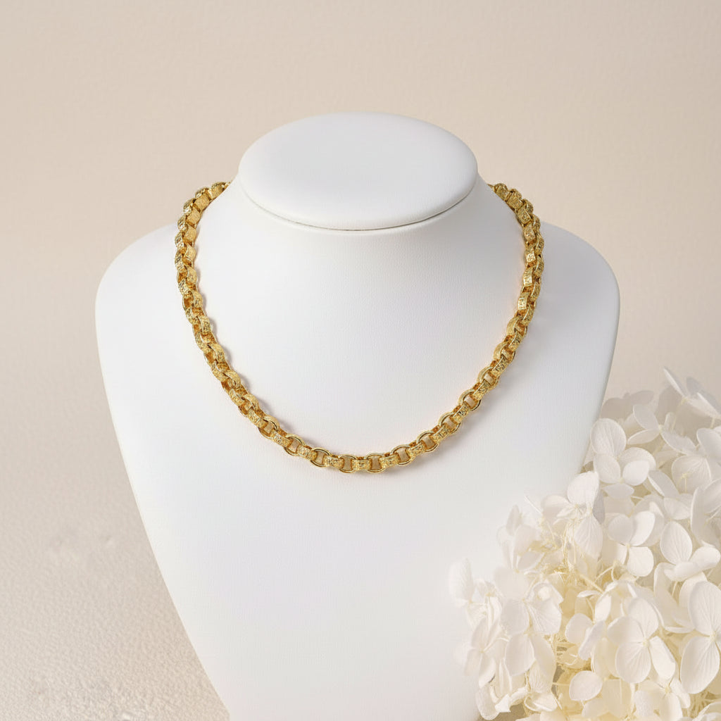 18k Gold Plated Italy 750 Necklace Wear Jewelry Accessories