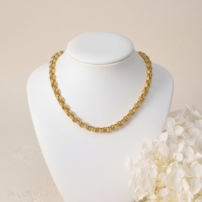 18k Gold Plated Italy 750 Necklace Wear Jewelry Accessories