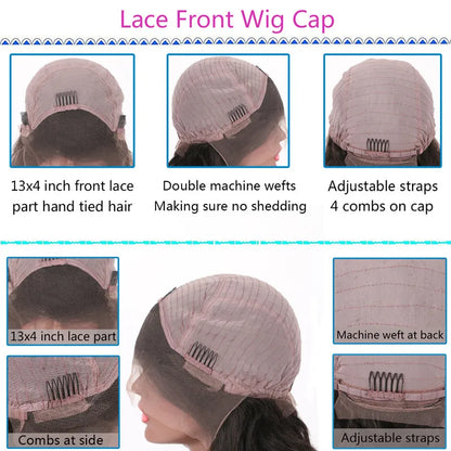 European Blonde Highlight Lace Front Wig