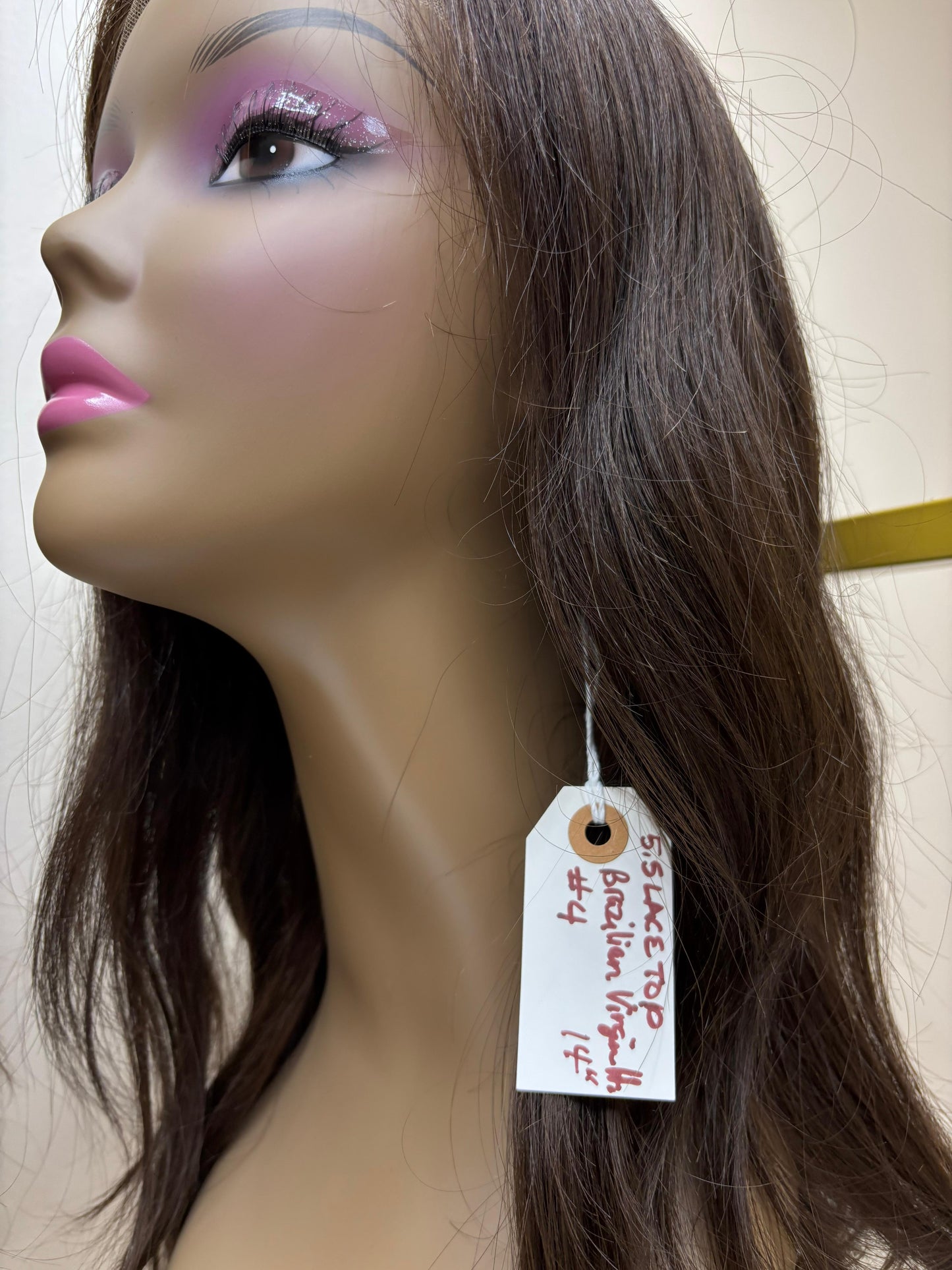 Alexia Collection 13x6 Lace Front Wig - Mongolian Virgin Hair 16" Natural Color Curtain Bang