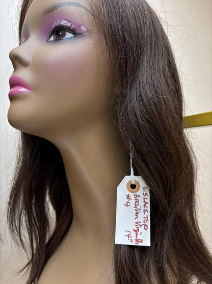 Alexia Collection 13x6 Lace Front Wig - Mongolian Virgin Hair 16" Natural Color Curtain Bang